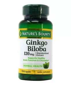 Nature's Bounty Ginkgo Biloba 120MG 100 Capsules Kuwait كبسولات جنكو بيلوبا نيتشرز باونتى الكويت