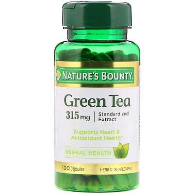 Nature's Bounty Green Tea 315MG 100 Capsules Kuwait كبسولات الشاى الاخضر نيتشرز باونتى الكويت