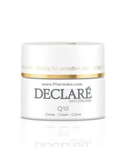 Declare Q10 QUICKLY IMPROVES THE APPEARANCE OF YOUR SKIN Kuwait 2023 Q10 ديكلاريه كريم ازالة اثار التجاعيد لكل انواع البشرة 50 مل الكويت