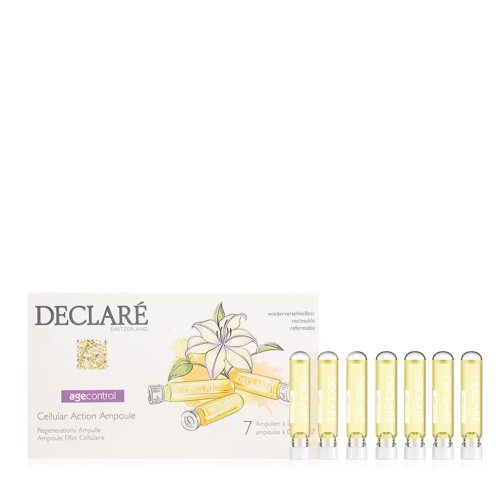 declare Age Control Cellular Action Ampoule - 7x2.5ml Kuwait امبولات اعاده بناء البشرة من جديد للعلاج اليومي والفوري دكلاريه الكويت 1