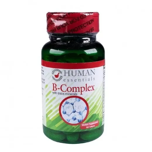 Human Essentials B-Complex 90 Tablets Kuwait هيومان اسينشيالز فيتامين ب مركب 90حبة الكويت