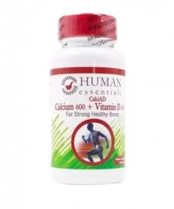 Human Essentials Calcium 600 + Vitamin D 400 IU 90 Tablets kuwait هيومان اسينشيالز كالسيوم 600 + فيتامين دي 400وحدة دولية 90حبة الكويت