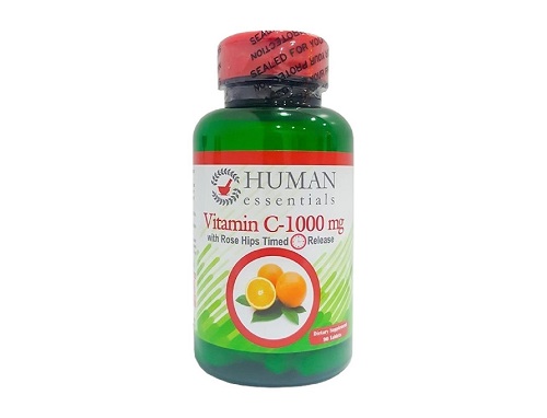 Human Essentials Vitamin C 1000Mg 100 Tablets Kuwait هيومان اسينشيالز فيتامين سي 1000مجم 100حبة الكويت