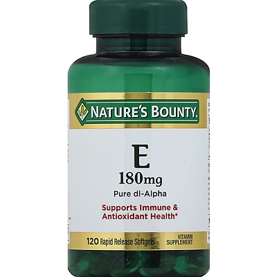 Nature'S Bounty Vitamin E 400 IU [180Mg] 120 Capsules Kuwait ناتشرز باونتى فيتامين اي 400(180 مج) وحدة دولية 120 كبسول الكويت