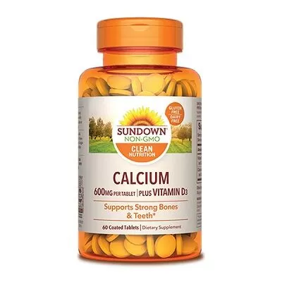 Sundown Calcium 600 Mg 60 Tablets Kuwait صن داون كالسيوم 600 مجم 60 قرص الكويت