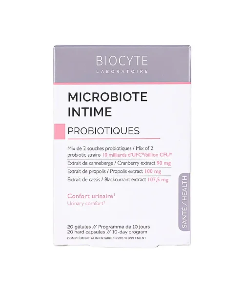 Biocyte Microbiote in Time Probiotiques 20 Vapsules Kuwait بيوسايت ميكروبيوت إنتيم بروبيوتيكس 20 كبسولة الكويت