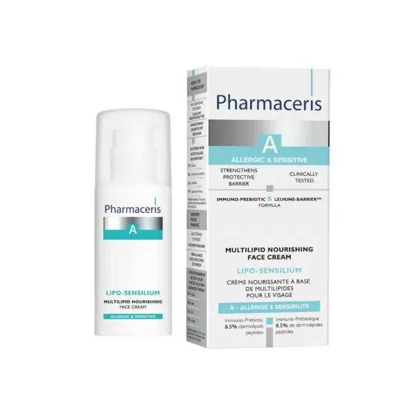 Pharmaceris Lipo-Sensilium Face Cream For Sensitive Skin - 50 Ml Kuwait فرماسيرز كريم الوجه ليبو سينسيليوم للبشرة الحساسة - 50 مل الكويت