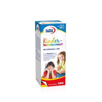 Eurho Vital New Kinder Multi Vitamins Syrup 200 ML For Children Age 4+ Kuwait يورو فيتال ملتى فيتامينات شراب للأطفال من عمر 4 سنوات الكويت