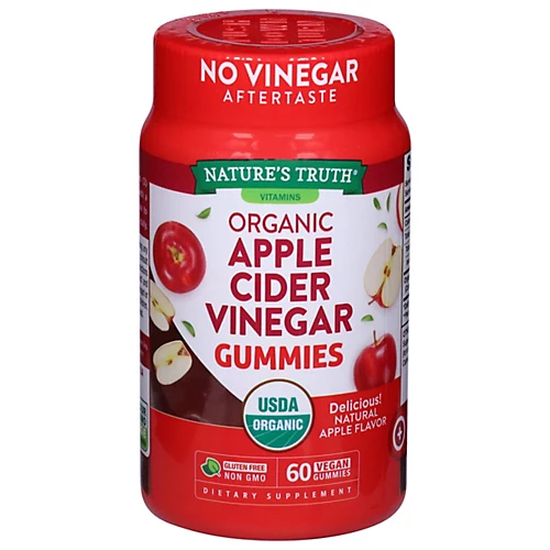 Nature's Truth Apple Cider Vinegar For Slimming 60 Gummies Kuwait نيتشرز تروث حلوى مضغ خل التفاح للتنحيف 60 قطعة الكويت