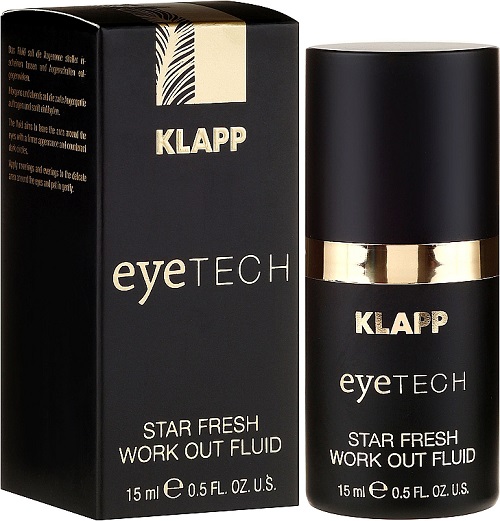Klapp Eyetech Star Fresh Workout Fluid Cream 15 ML Kuwait 1 غلاب كريم سائل للانتفاخات و الارهاق تحت العين اي تك ستار فريش وورك اوت 15 مل الكويت