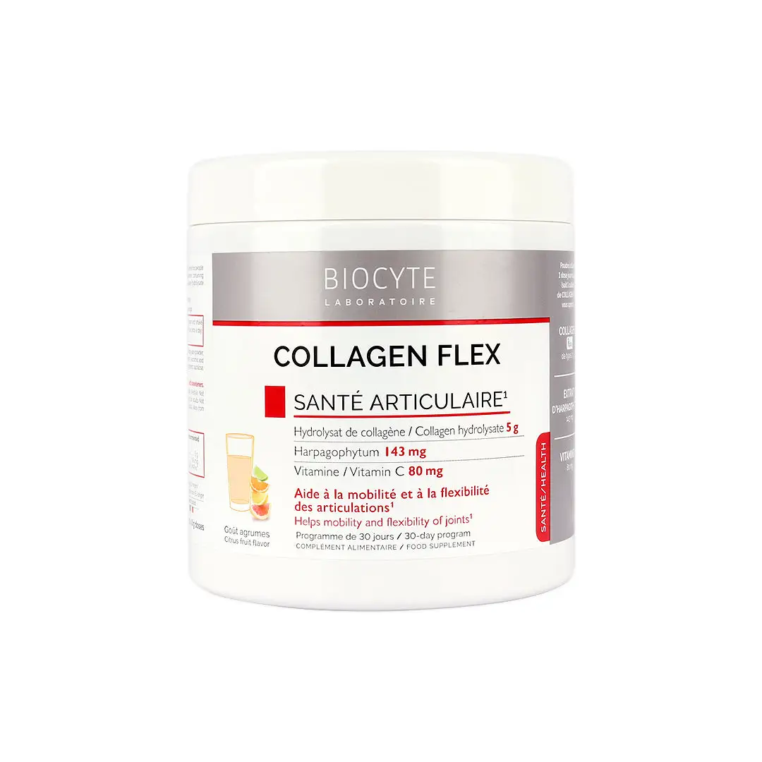 Biocyte Collagen Flex Powder 240 G For Joints Kuwait بيوسايت كولاجين فلكس باودر 240 جم للمفاصل الكويت 1