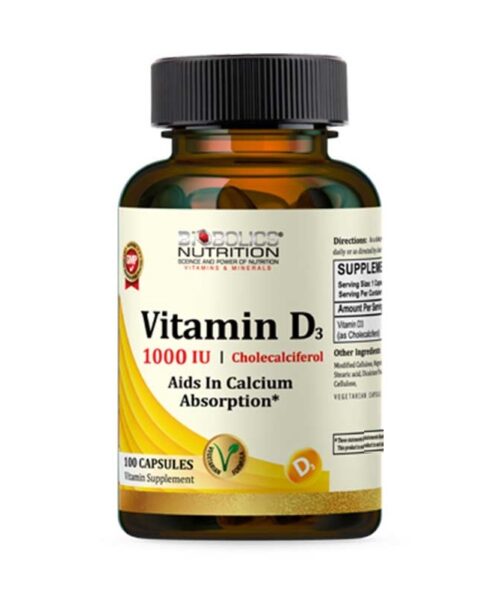 Biobolics Vitamin D 1000 IU 100 Veg Capsules Kuwait بايوبولكس فيتامين د 1000 وحدة دولية 100 كبسولة نباتية للعظام و المناعة الكويت