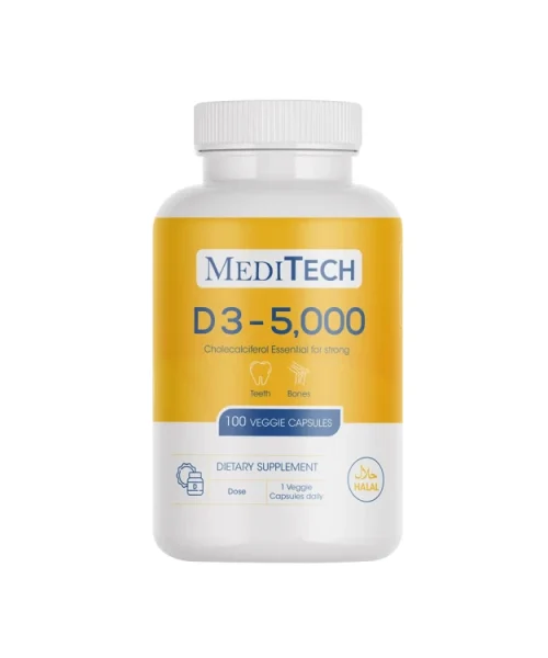Meditech Vitamin D3 5000 120 Capsules Kuwait ميديتيك فيتامين د3-5000- 120 كبسولة الكويت 1