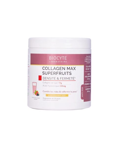 Biocyte Collagen Max Super Fruits Powder 260 Gm Kuwait بيوسايت كولاجين ماكس سوبر فروت بودر - 260 جم الكويت