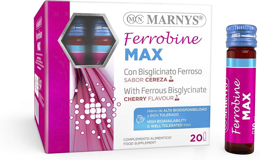 Marnys Ferrobine Max 20 Vials Kuwait مارنيز فيروبين ماكس 20 امبوله الكويت