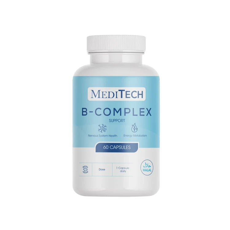 Meditech B Complex 60 Capsules Kuwait ميدتيك فيتامين بى مركب بي كومبلكس 60 كبسولة الكويت 1