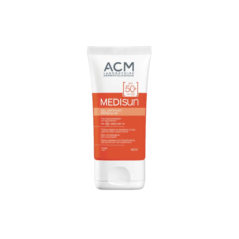 ACM Medisun SPF50+ Mattifying Gel 40 ML Kuwait ايه سى ام ميدى صن بمعامل حماية 50+ جيل يتحكم بالدهون و اللمعان 40 مل الكويت