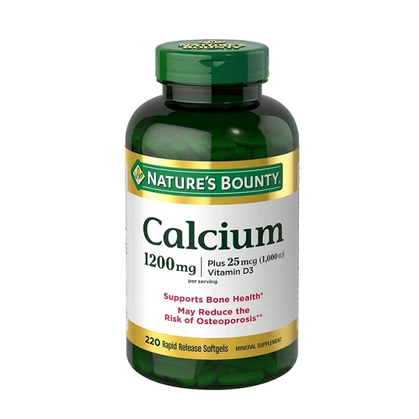 Nature's Bounty Calcium 1200 mg Plus 25 mcg Vitamin D3 120 Softgels
