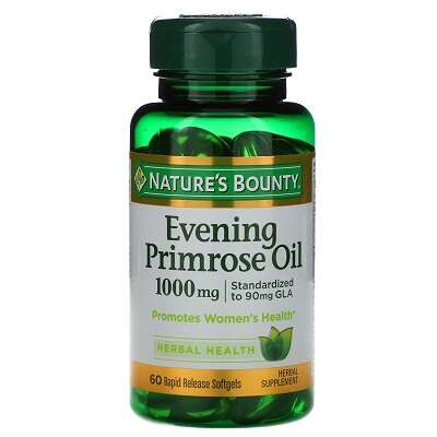 Nature's Bounty Evening Primrose Oil For women 1,000 mg 60 Rapid Release Softgels