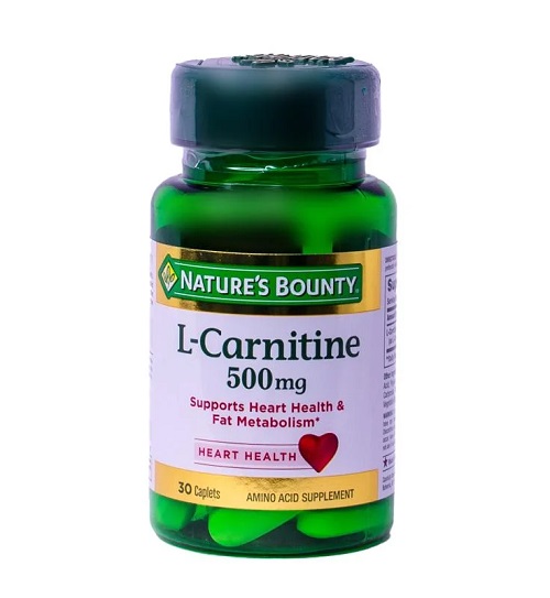 Nature's Bounty L-Carnitine 500 Mg 30 Capsules For Heart Health & Fat Burner