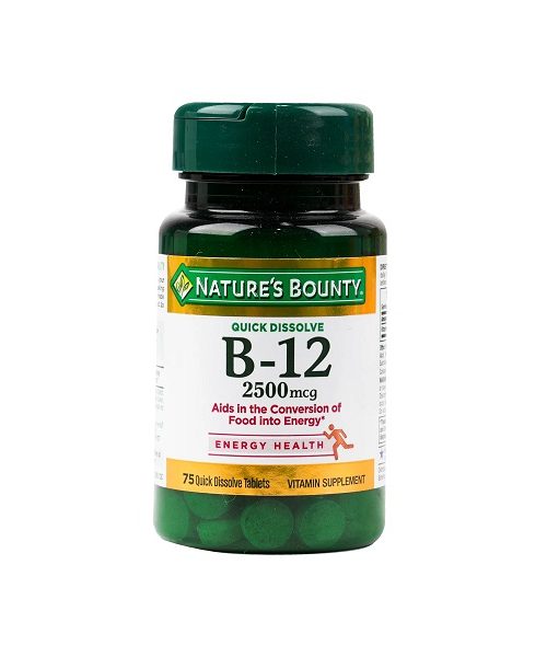 Nature's Bounty Vitamin B 12 - 2,500 MCG under tongue 75 Tablets