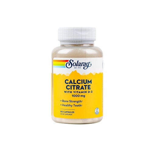 Solaray Calcium Citrate 1000MG 90 Capsules