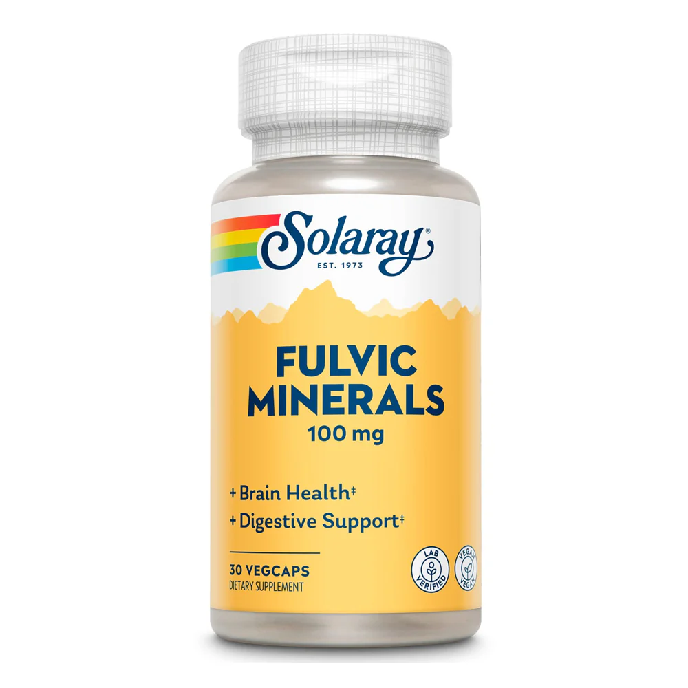 Solaray Fulvic Minerals 100 MG 30 Veg Capsules