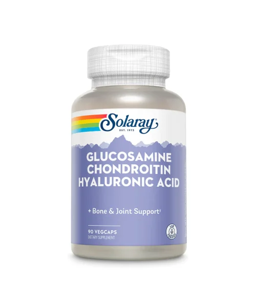 Solaray Glucosamine Chondroitin Hyaluronic Acid 90 Capsules For Joints
