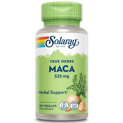 Solaray Maca 525MG 100 Capsules for healthy hormone balance and sex drive for men & women