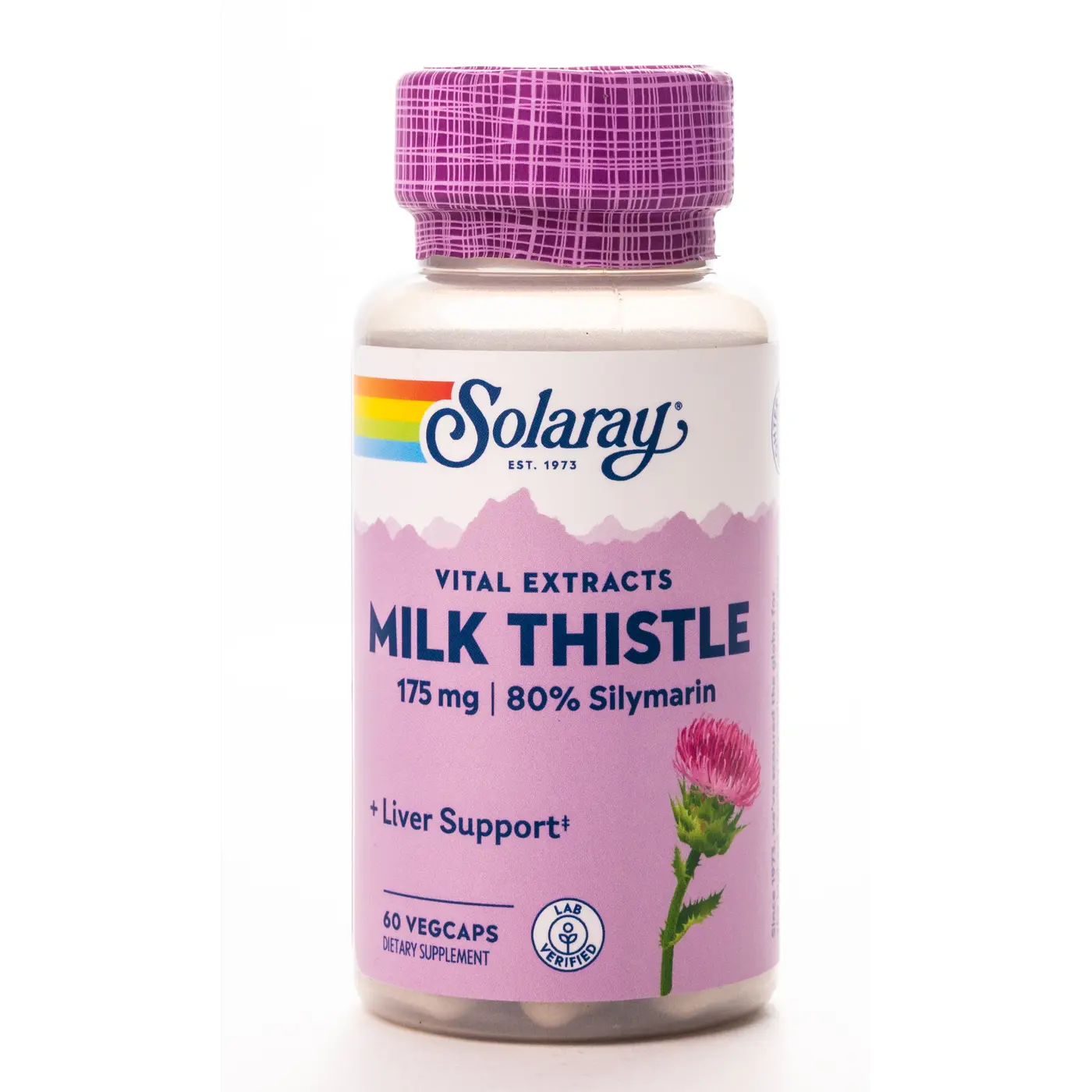 Solaray Milk Thistle 175 ML 60 Capsules For Bones and Liver