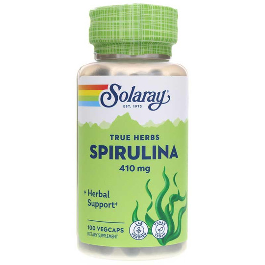 Solaray Spirulina 410 MG 100 Capsules